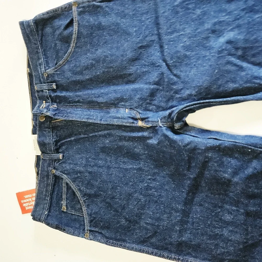 Vintage 90s Wrangler American Hero Regular Fit 38x34 Blue Denim Jeans NWT